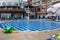 A swimming pool in one of the hotel in Obzor, Bulgaria