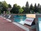 Swimming pool Outdoor pool water closed diving tower