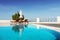 Swimming Pool Santorini Greece Travel