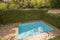 Swimming pool of a small swimming pool in a detached house