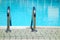 Swimming Pool Water Ladder Front