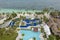 Swimming pools and villas in a large, upscale resort in Alona Beach. Beautiful luxury getaway in Panglao, Bohol