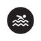 Swimming sign icon. Trendy Swimming sign logo concept on white b