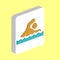 Swimming Simple vector icon. Illustration symbol design template for web mobile UI element. Perfect color isometric pictogram on