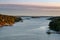 Swimming in the straits of the Baltic Sea, near the Finnish city of Turku, warm evening