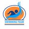 Swimming team logo