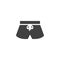 Swimming trunks vector icon