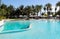 Swimmingpool in the tropical resort