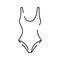Swimwear women\\\'s clothing vector. Glamor beach suit, women\\\'s bikini, underwear for swimming, women\\\'s beachwear