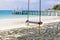 A swing on the beach at samet island in Thailand