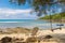 A swing on the beach at samet island in Thailand