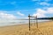 Swing with blue sky on Khao Lak beach Phang nga Thailand