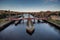 Swing Bridge at Newcastle upon Tyne UK