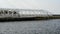 Swing bridge of the port of Ustka, Poland