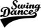 Swing dance retro word