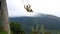 The Swing At The End Of The World Located At Casa Del Arbol, The Tree House In Banos, Ecuador