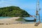 Swing at the paradise beach of Koh Phangan in Thailand, Andaman Sea Isklan