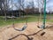 Swing Set in a Playground