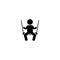 Swing, toy, educate, children, boy icon. Element of children pictogram. Premium quality graphic design icon. Signs and symbols