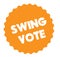 Swing vote stamp on white