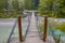 Swingbridge over Soca river