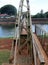 Swinging bridge in Hanapepe Kauai. Hawaii.