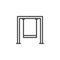 Swingset line icon