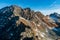 Swinica, Zawrat and Zmarzle Czuby mountain peaks in autumn Tatra mountains