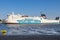 Swinoujscie, West Pomeranian - Poland - June 11, 2023: Passengers and cars ferry Baltivia sailing from port Swinoujscie to Ystad.