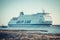 Swinoujscie, West Pomeranian - Poland - June 14, 2021: Polonia ferry from Ystad entering to port of Swinoujscie. Transport