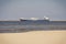 Swinoujscie, West Pomeranian - Poland - June 8, 2022: Cargo ship Sea-Cargo leaving port in Swinoujscie. Transport different goods