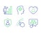 Swipe up, Graph chart and Smile chat icons set. Recruitment, Security and Ranking star signs. Vector