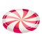 Swirl candy icon, isometric style