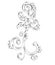 Swirl and Curl Floral Decorative Ornament