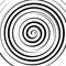 Swirl hypnotic black and white spiral. Monochrome abstract background. Vector flat geometric illustration.Template