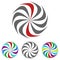 Swirl logo design set