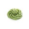 Swirl of wasabi paste isolated on white