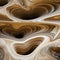 Swirling Abstract Wallpaper: Surrealistic Distortion With Naturalistic Depth