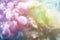 Swirling colorful smoke, sky clouds of pastel colors, meditative relaxing esoteric vibrant backdrop. Rainbow iridescent fog