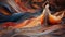 Swirling Colors: A Photorealistic Landscape With A Dramatic Twist