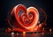 Swirling Elegance: 3D-Rendered Heart Design