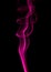 Swirling movement of pink smoke group