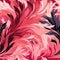 Swirling pink and black floral pattern with bold palette (tiled)