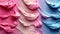 Swirling Pink and Blue Creamy Textures in Gradient Harmony