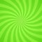 Swirling radial bright green pattern background. Vector illustration