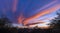 Swirling sunset skies in Scottsdale, Arizona