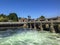 Swirling Water in the Spillway at The Ballard Locks in Seattle, WA