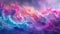 Swirls of vibrant pinks purples and blues collide in a chemical reaction that creates an otherworldly display of color