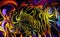 Swirly abstract art style AI background