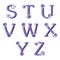 Swirly alphabet, vector